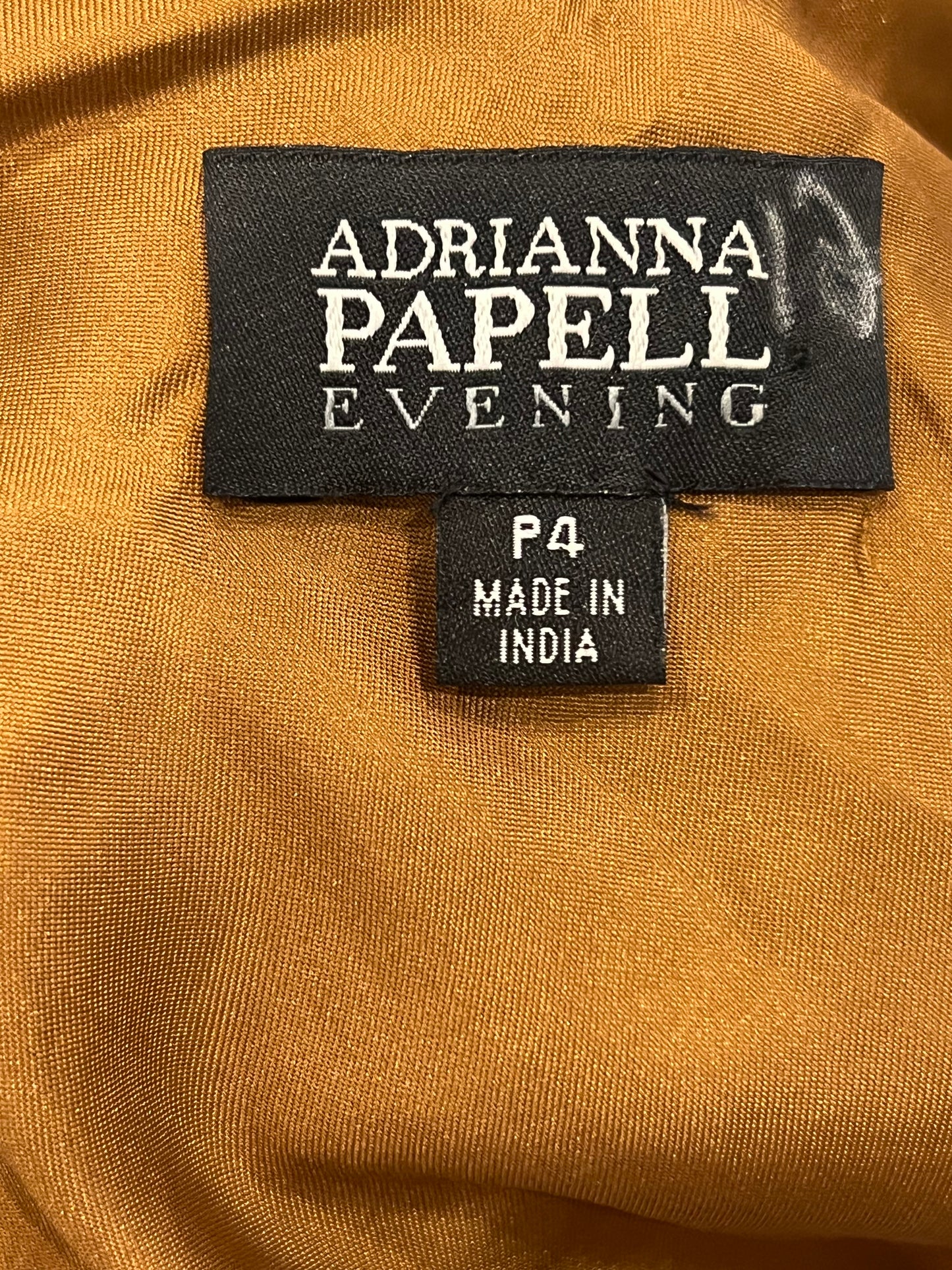Adrianna Papell Brown mesh dress