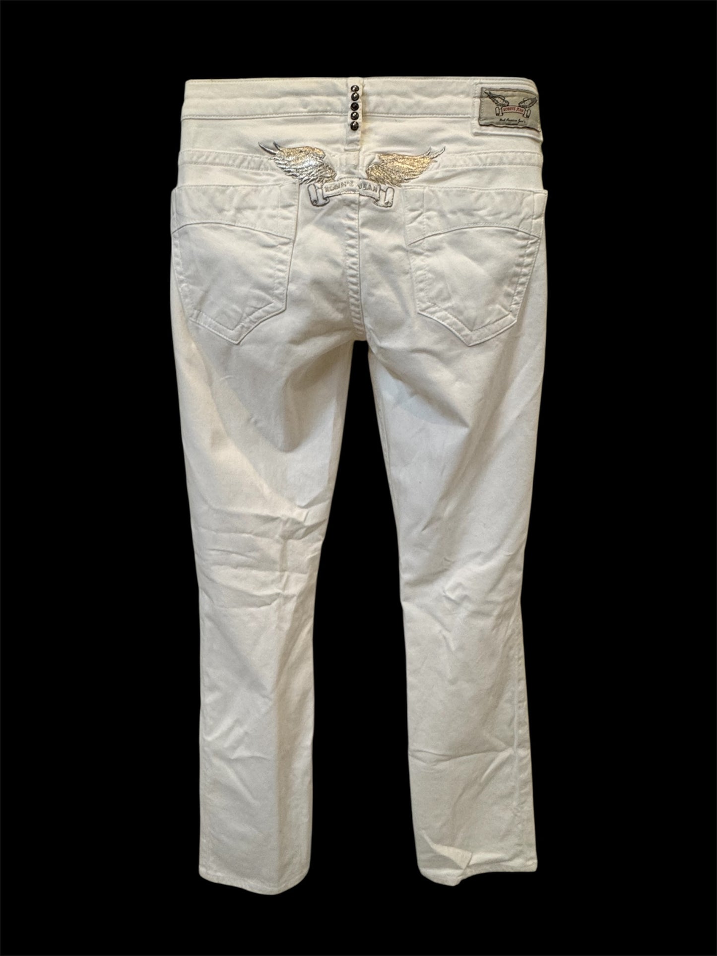 White Bootcut Robin’s Jean