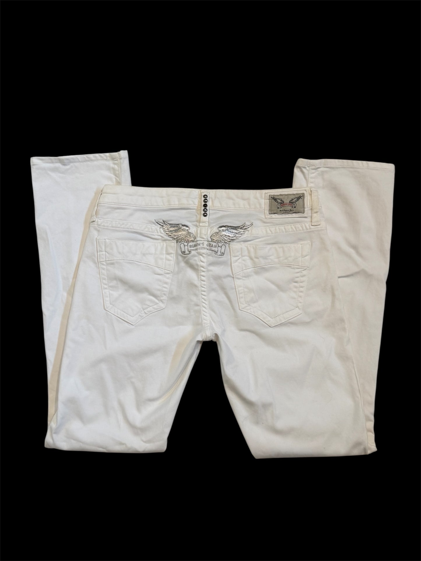 White Bootcut Robin’s Jean