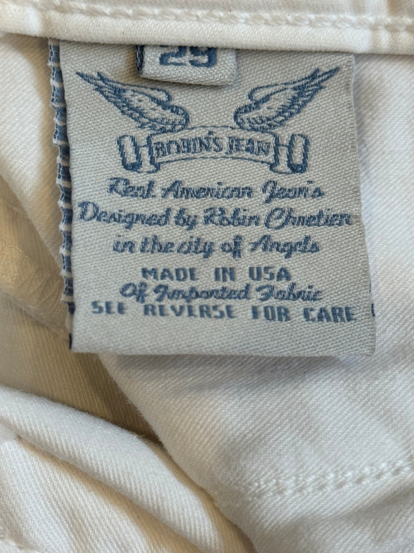 White Bootcut Robin’s Jean