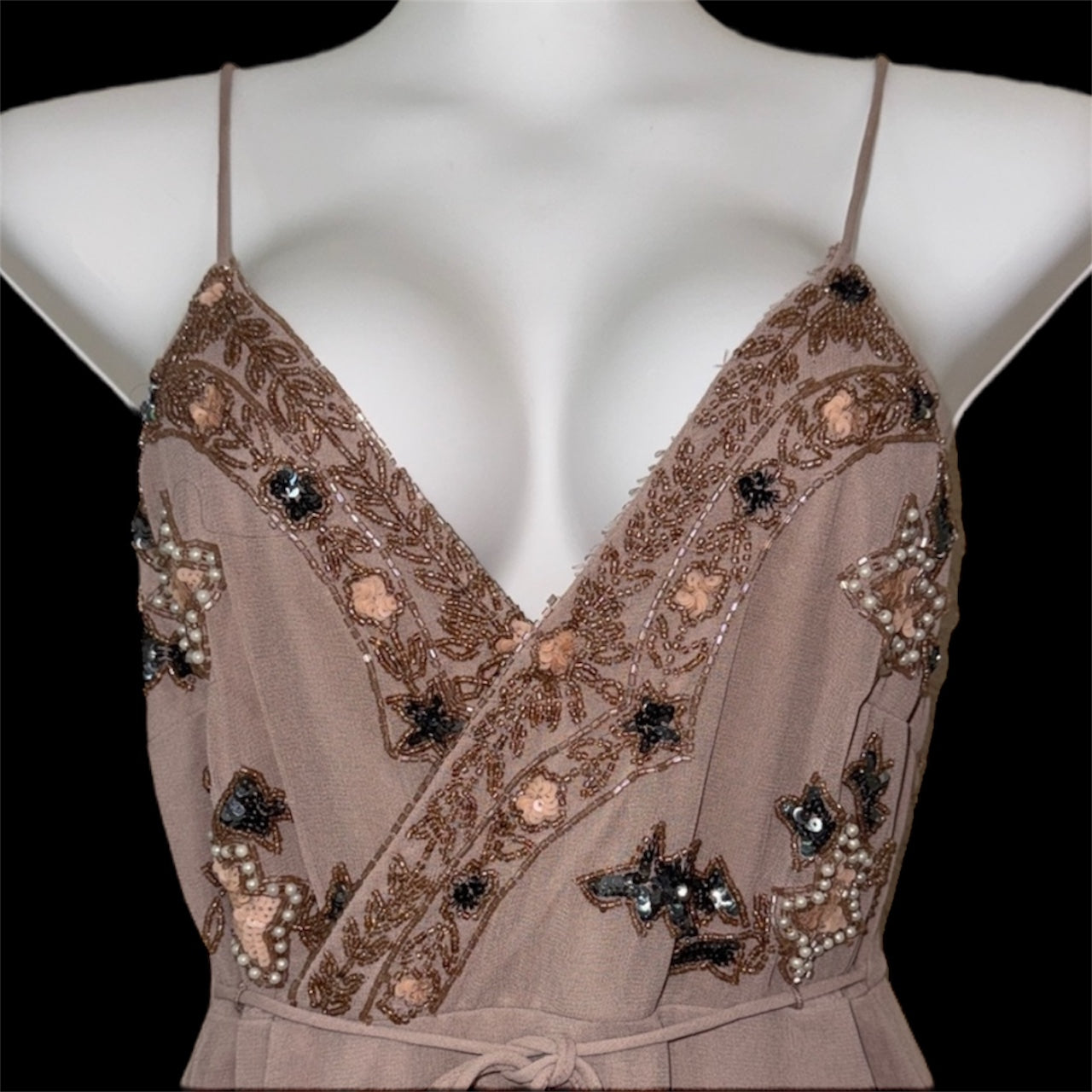 Altar'd State Mauve Sequin Mini Dress