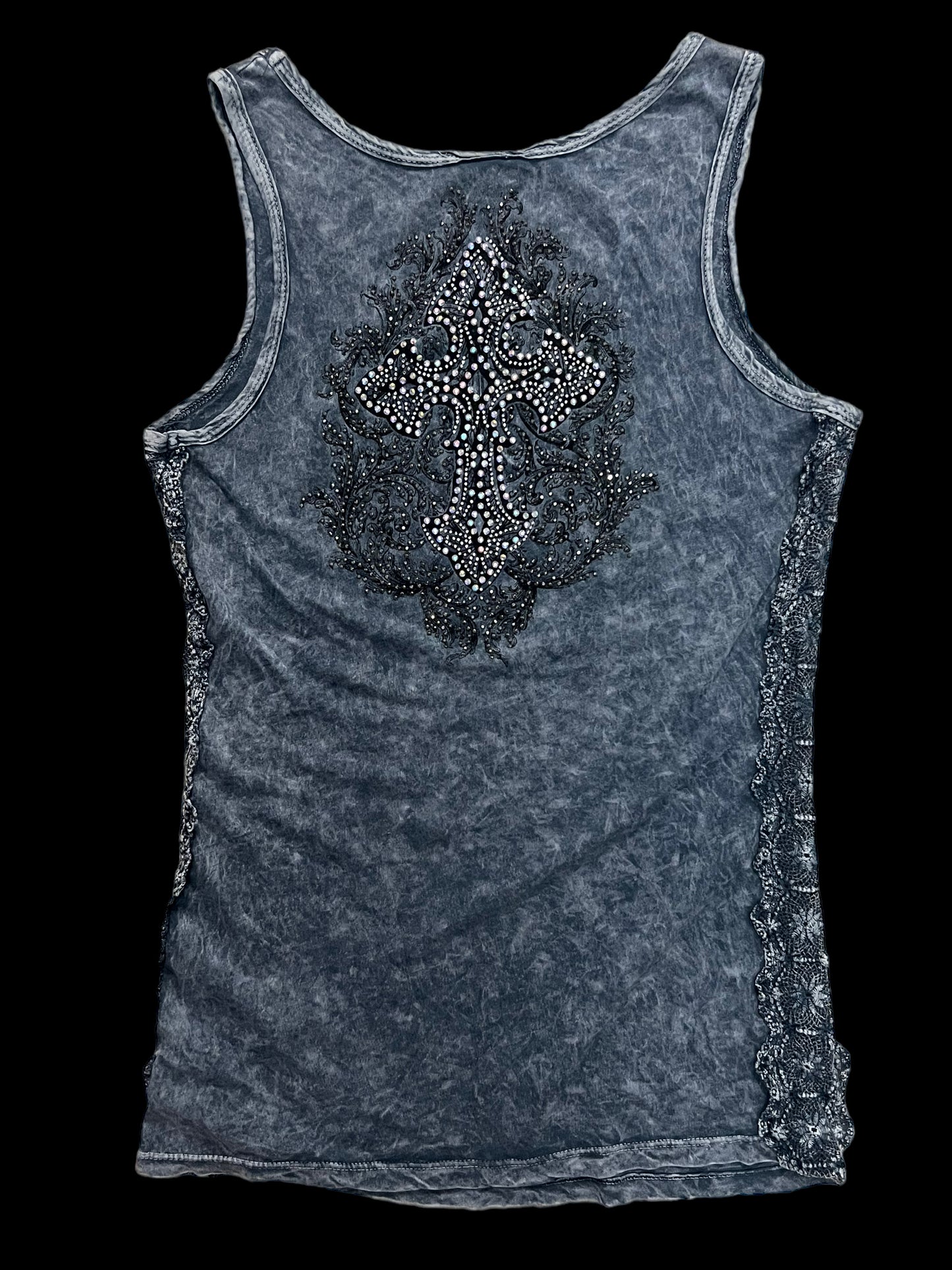 Embellished cross top