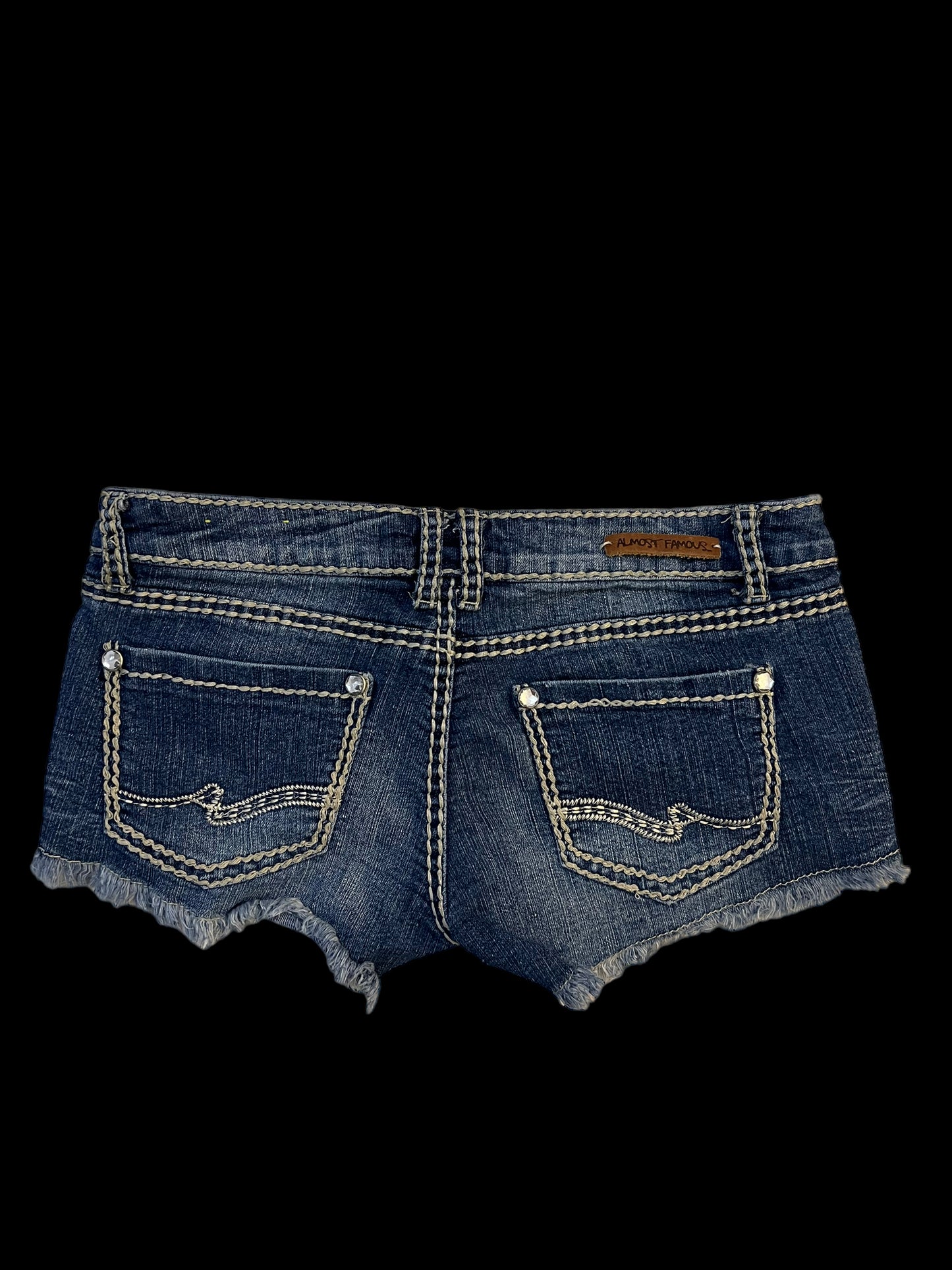 Low-rise embellished shorts