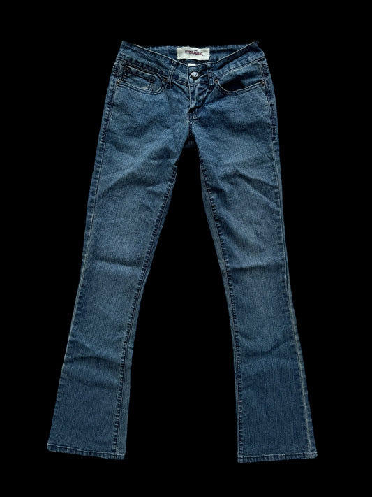 Hydraulic low-rise jeans
