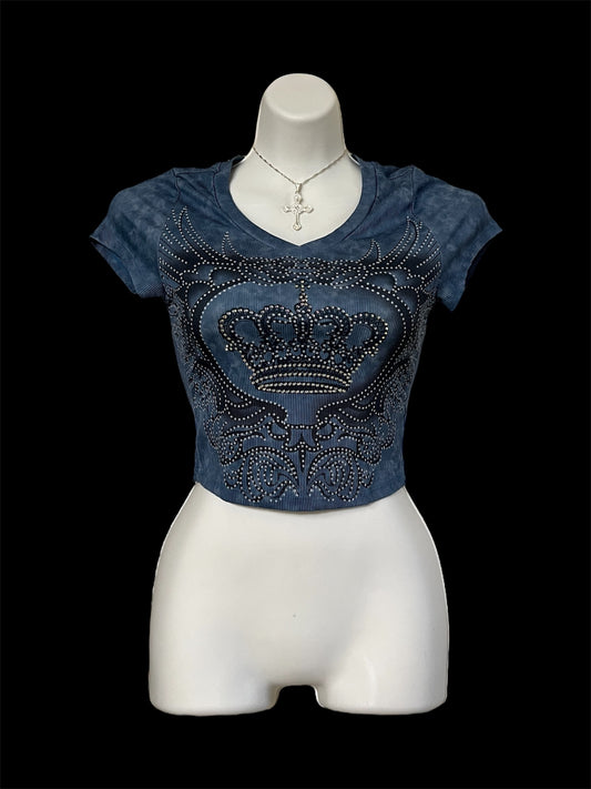Embellished crop top