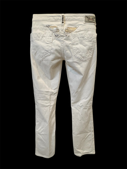 White Bootcut Robin’s Jean