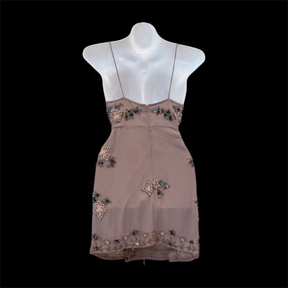 Altar'd State Mauve Sequin Mini Dress