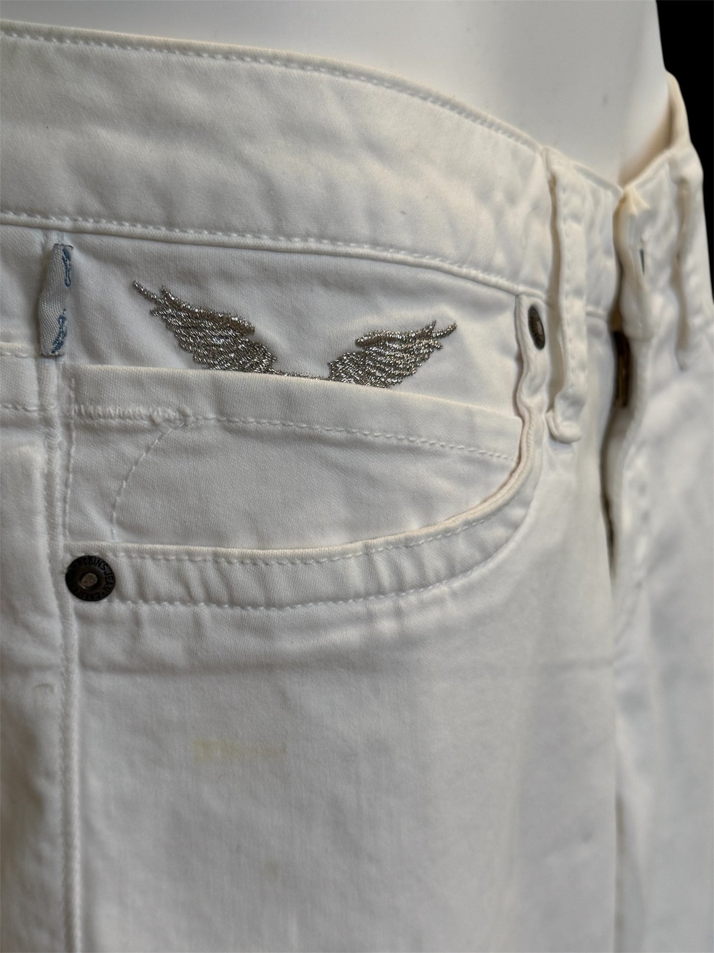White Bootcut Robin’s Jean