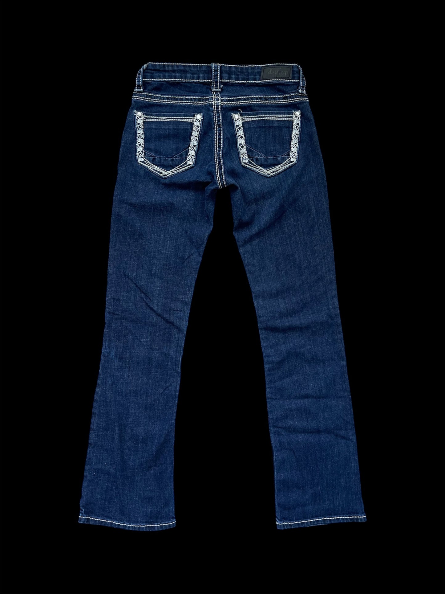 Low rise bootcut jeans