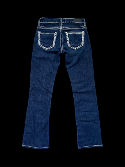 Low rise bootcut jeans