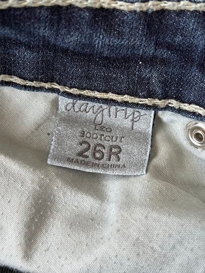 Low rise bootcut jeans