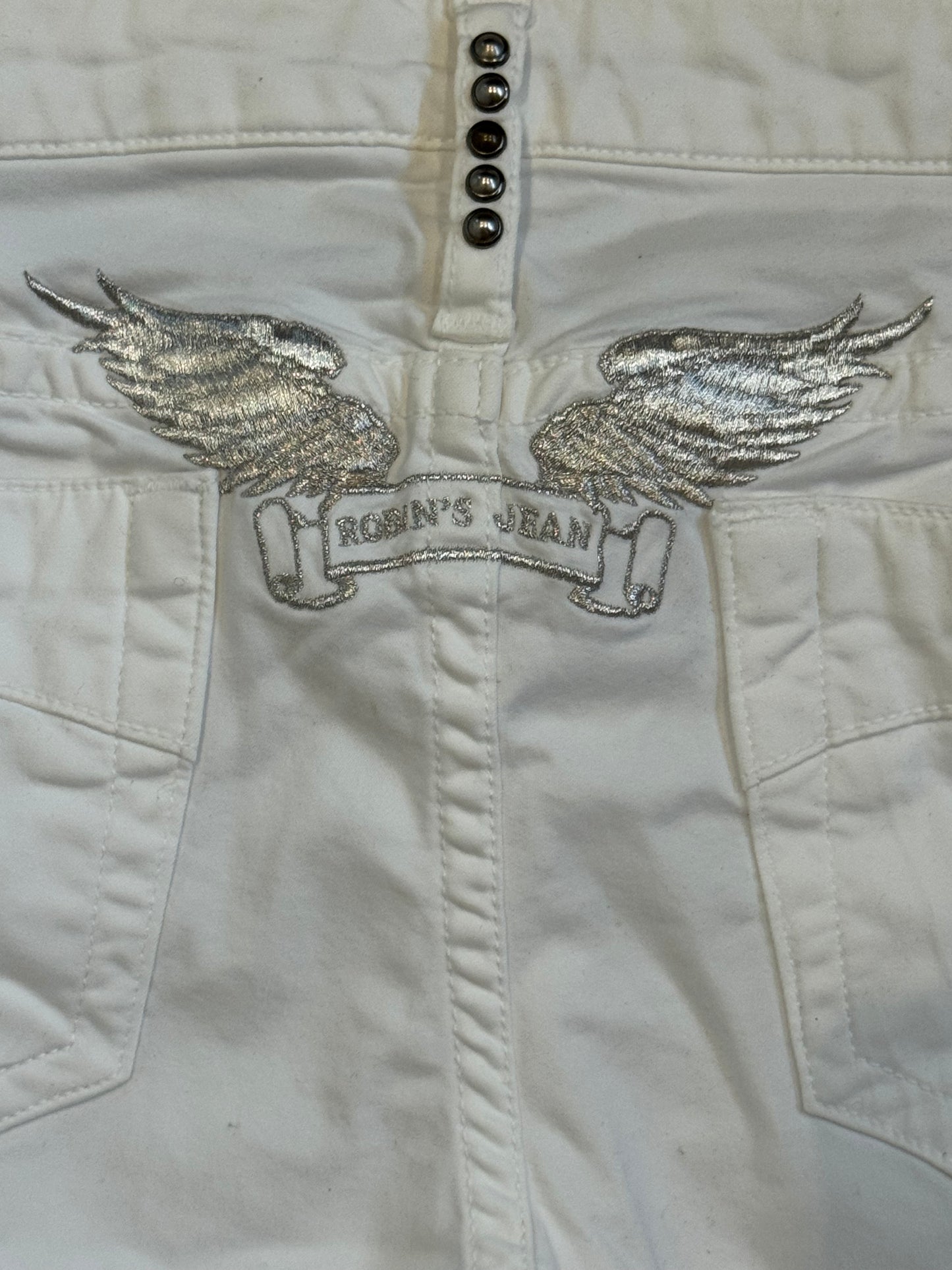 White Bootcut Robin’s Jean