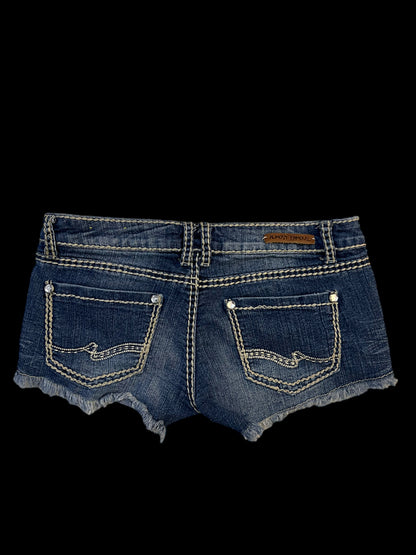 Low-rise embellished shorts