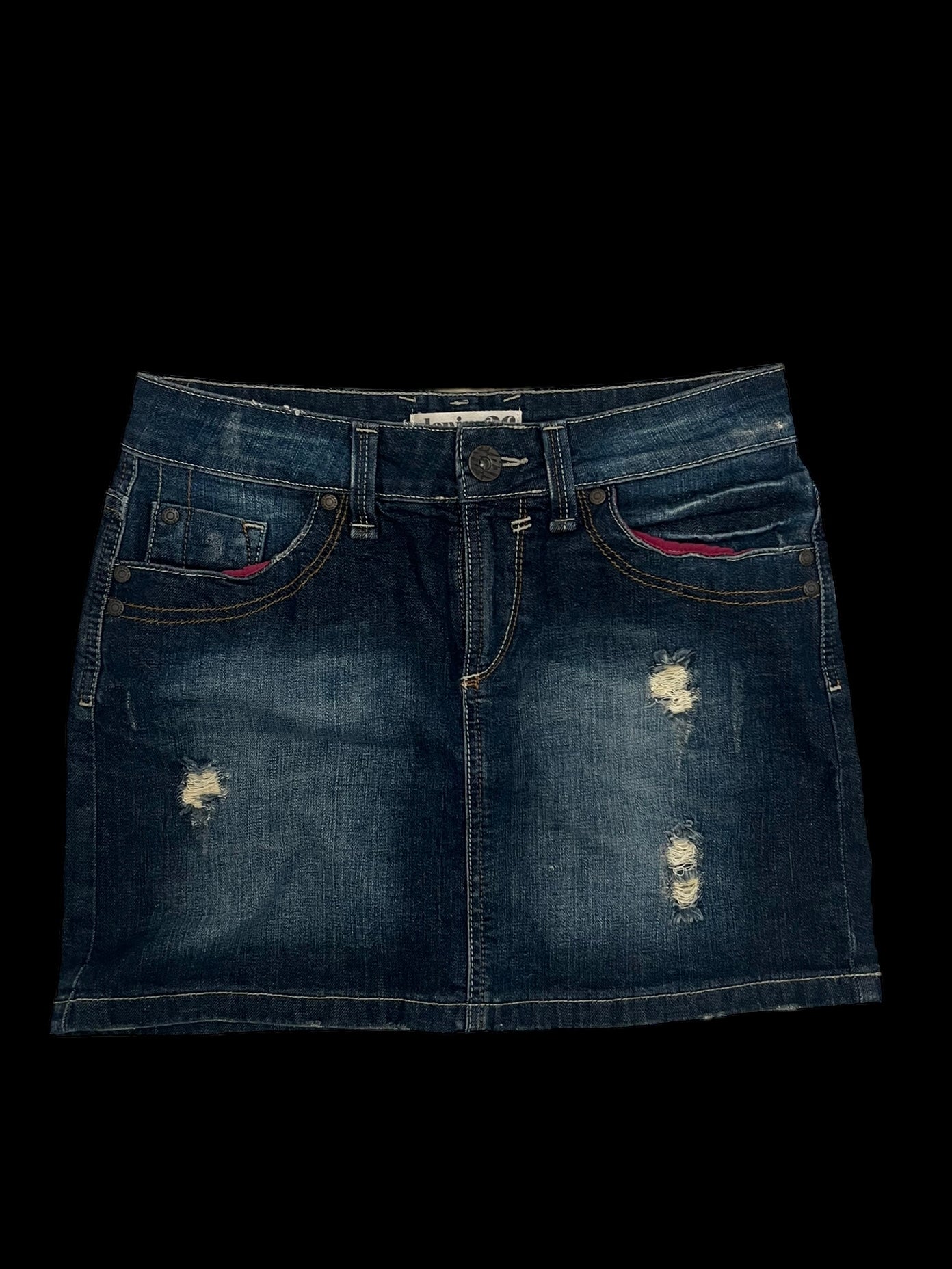 Denim mini skirt