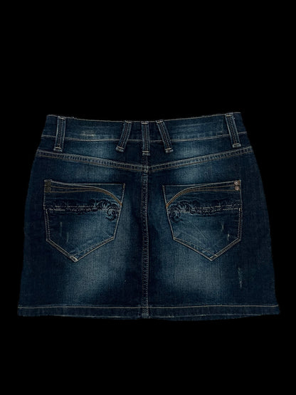 Denim mini skirt