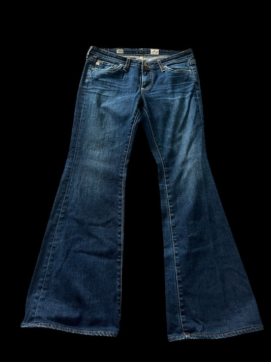 Dark blue flared pants