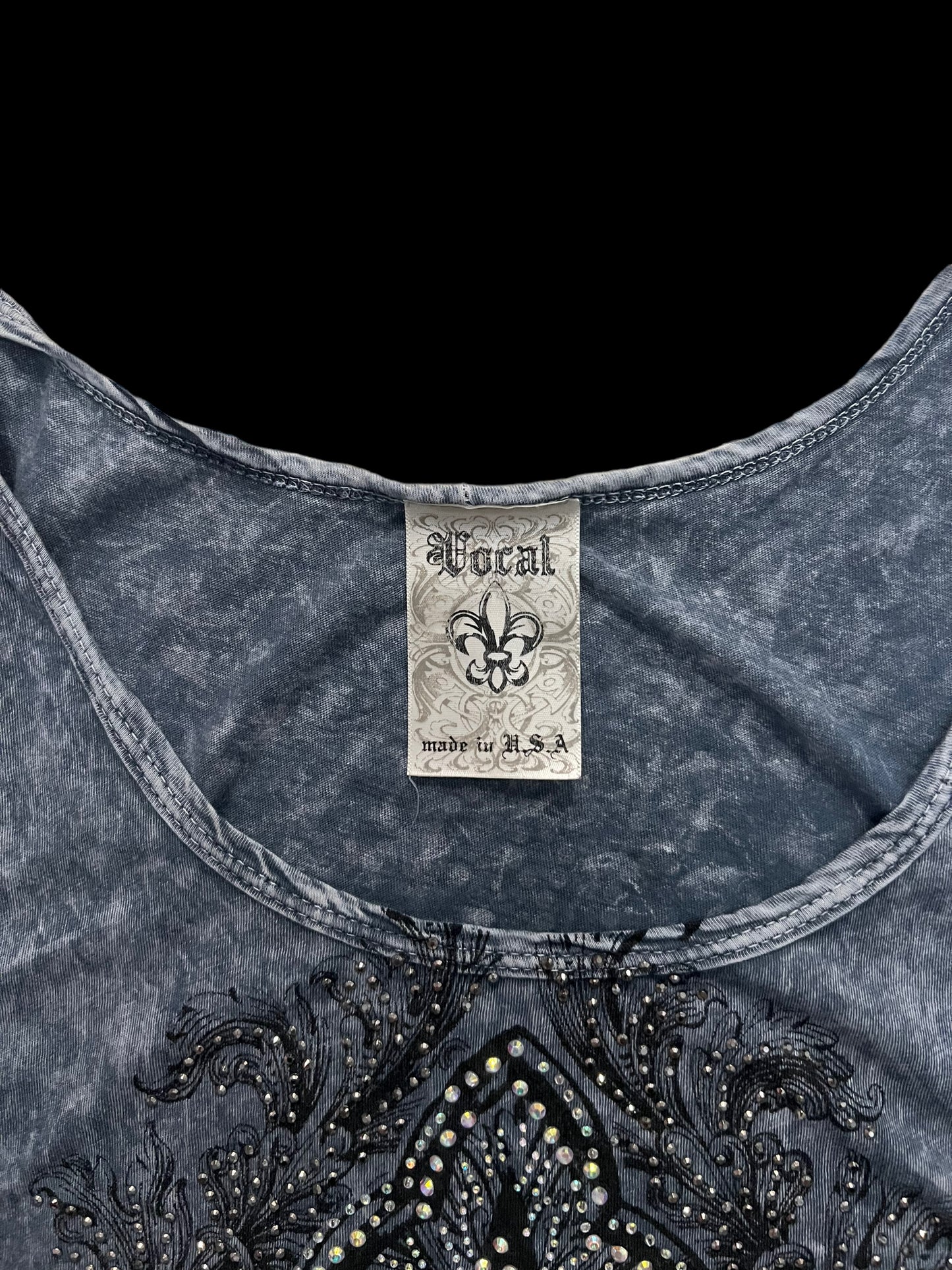 Embellished cross top