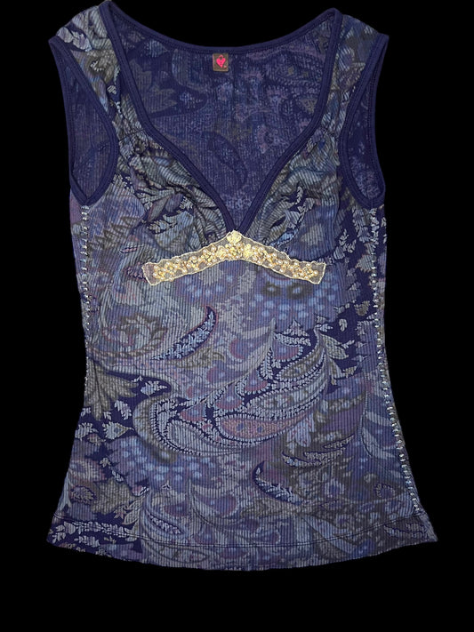 Vintage embellished top